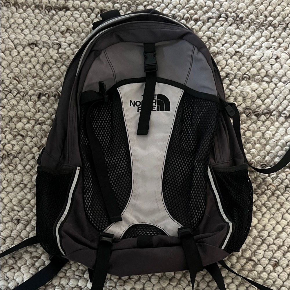 The North Face Black and Gray Backpack